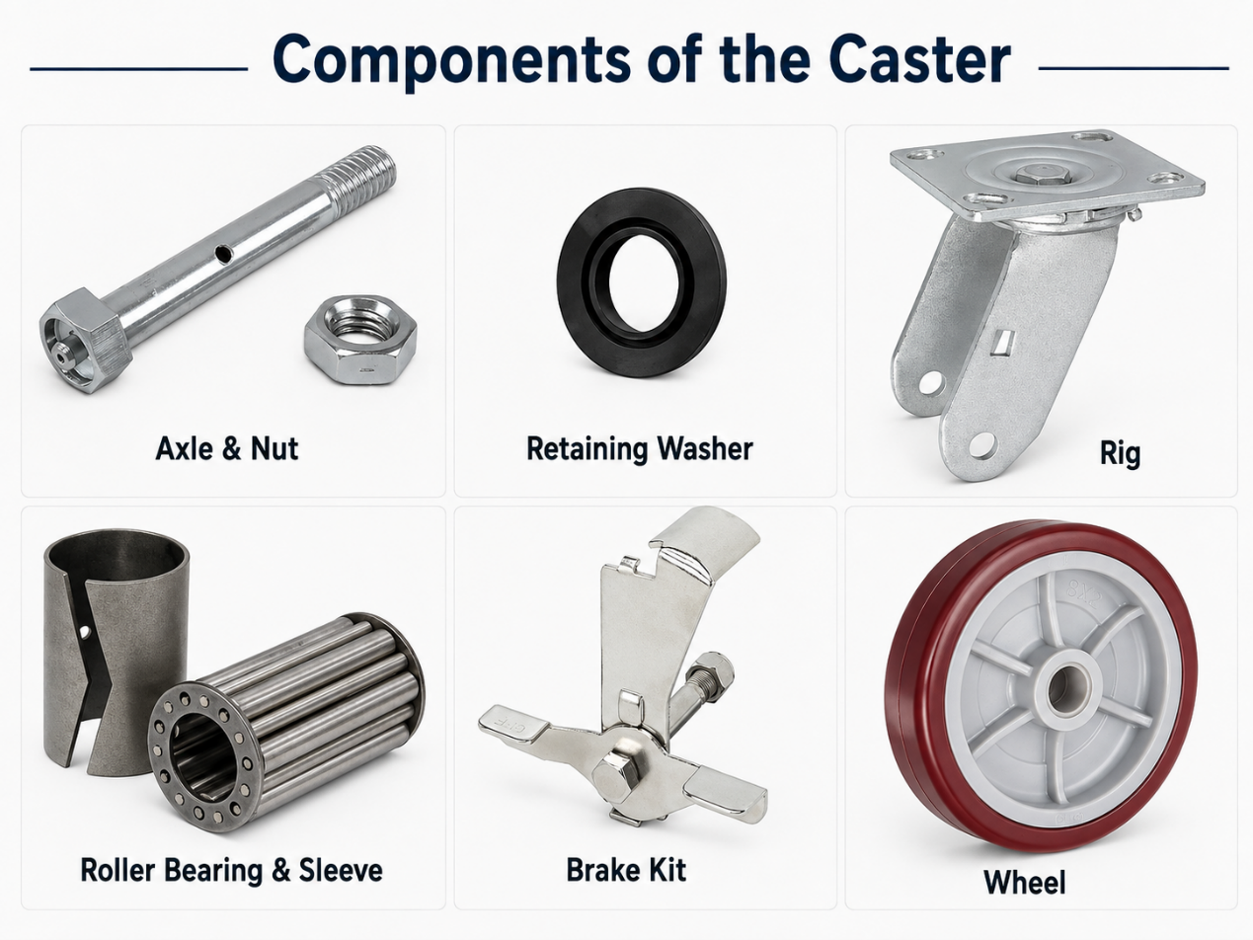 Components of a Casters Components of a Caster